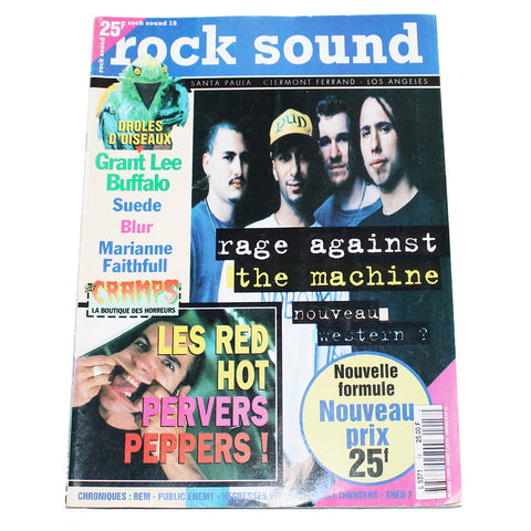 Magazine / revue Rock Sound Rage against the Machine - numéro 18 - octobre 1994