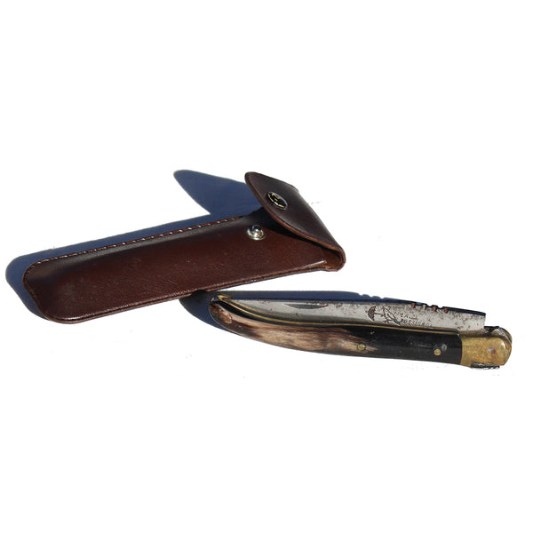 Ancien couteau de poche pliant / Véritable Laguiole Rossignol 20 cm