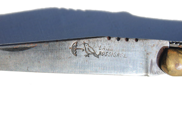 Ancien couteau de poche pliant / Véritable Laguiole Rossignol 20 cm