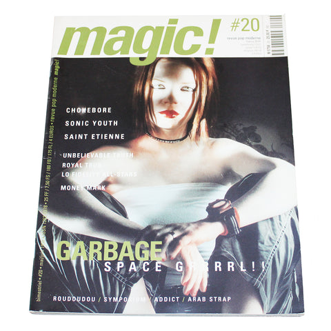 Magazine / revue pop moderne Magic ! Garbage - numéro 20 - mai / juin 1998