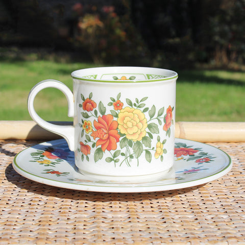 Mug / tasse à café vintage 8 cm / Villeroy & Boch modèle Sumerday ( à l'unité )