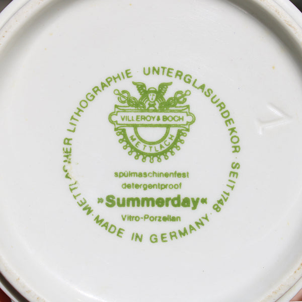 Mug / tasse à café vintage 8 cm / Villeroy & Boch modèle Sumerday ( à l'unité )