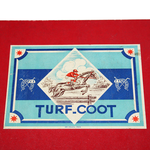 Ancienne boîte de jeu de société Turf-Coot / tiercé / turf / PMU