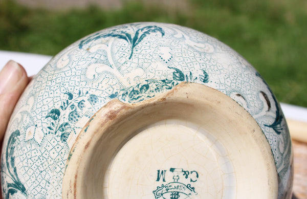 Ancien bol en faïence de Creil et Montereau