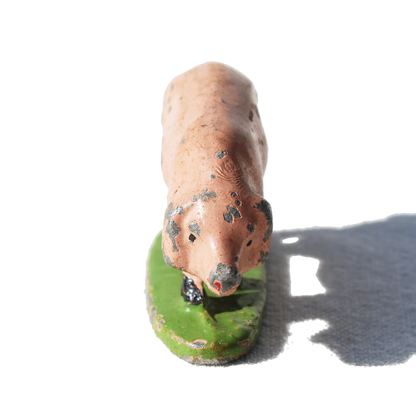 Ancienne figurine Quiralu / Wendal : la ferme / cochon