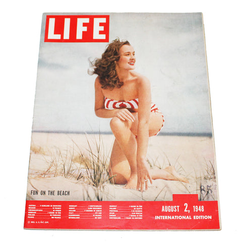 Magazine / revue Life du 02/8/1948 Fun on the Beach International Edition