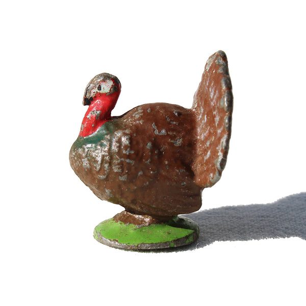 Ancienne figurine Quiralu : la ferme / petit dindon