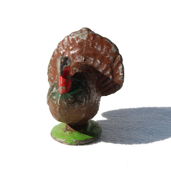 Ancienne figurine Quiralu : la ferme / petit dindon
