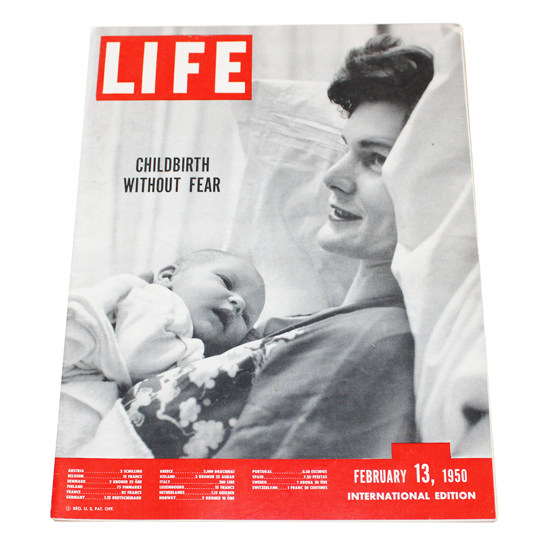 Magazine / revue Life du 13/02/1950 Childbirth without Fear International Edition