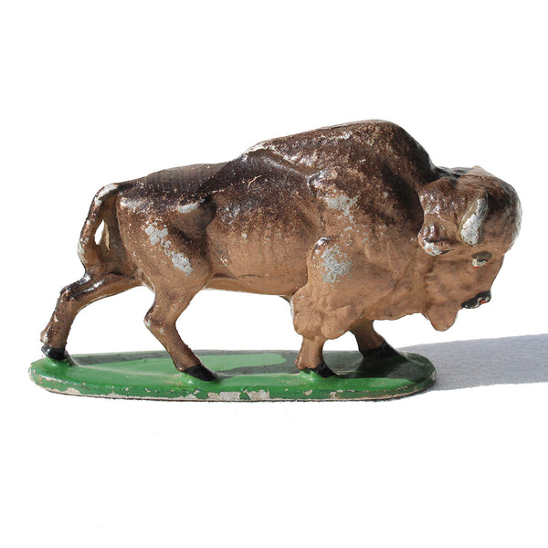 Ancienne figurine Quiralu : le Far-West / bison