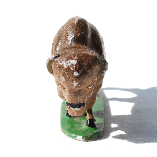 Ancienne figurine Quiralu : le Far-West / bison