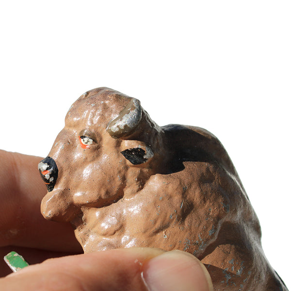 Ancienne figurine Quiralu : le Far-West / bison