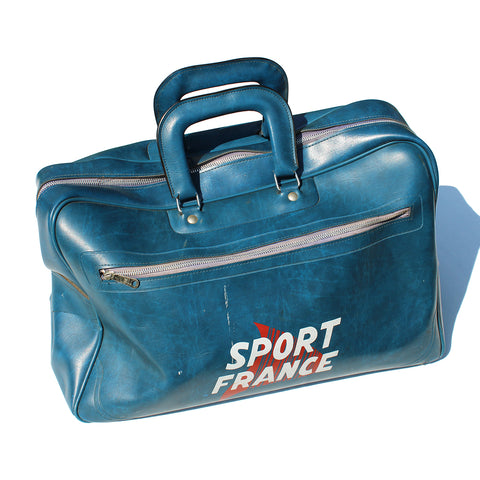 Sac de sport vintage Sport France bleu