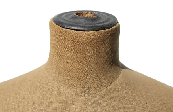 Ancien buste de mannequin de couture homme / taille 34 / no Stockman