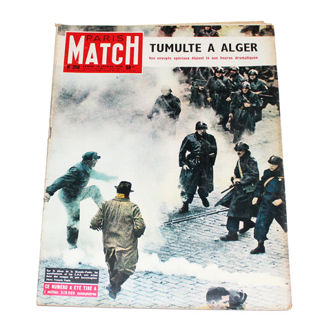 Magazine / revue Paris Match n° 358 du 18/02/1956 Tumulte à Alger