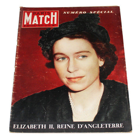 Magazine / revue Paris Match n° 153 du 16/02/1952 Elizabeth II Reine d'Angleterre