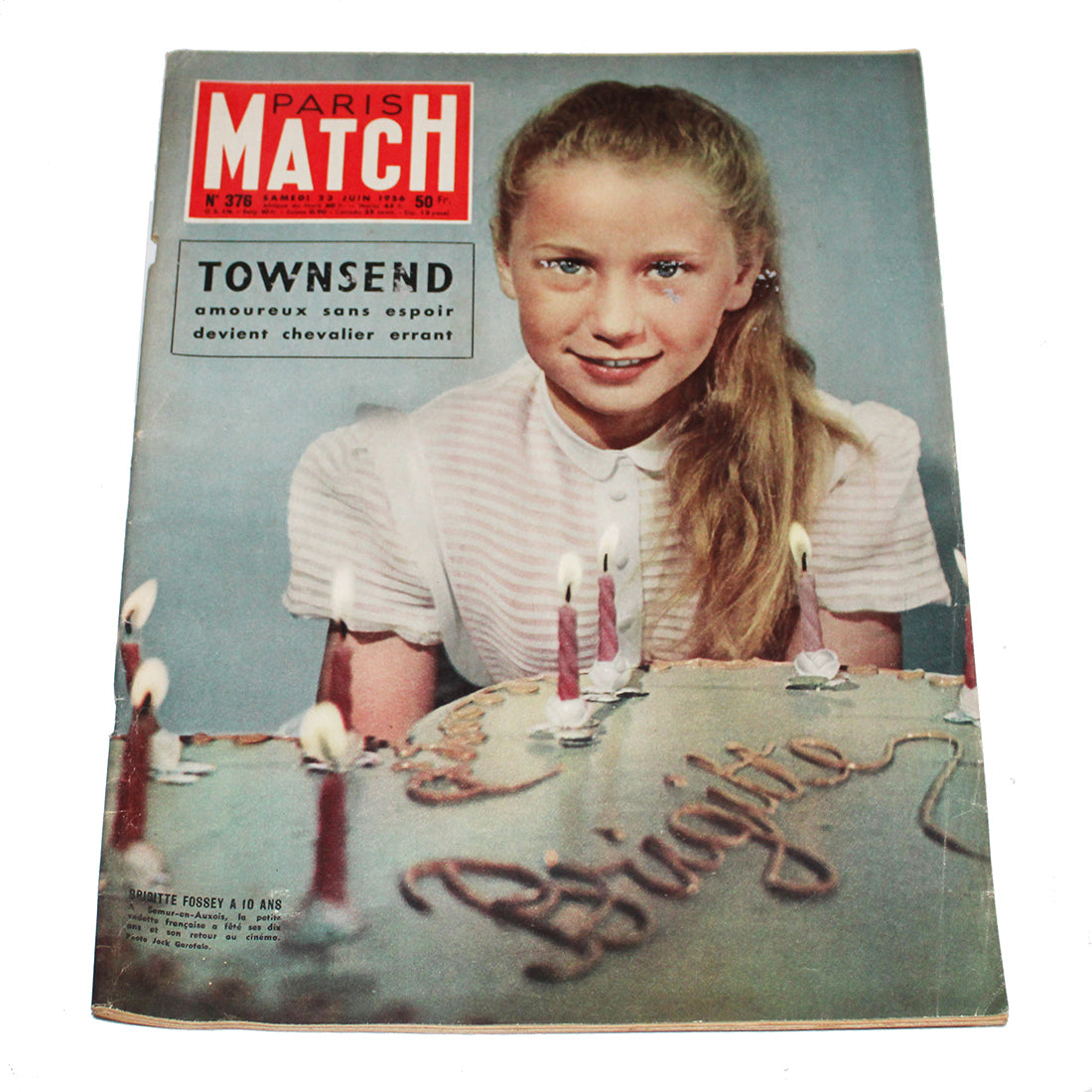 Magazine / revue Paris Match n° 376 du 23/06/1956 Townsend