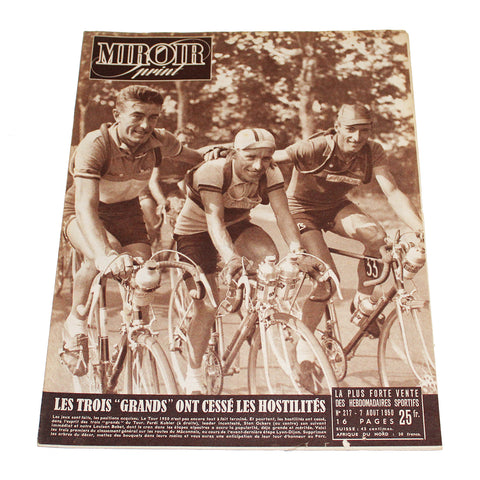 Magazine / revue Miroir Sprint n° 217 du 7/08/1950 Kubler Ockers Bobet