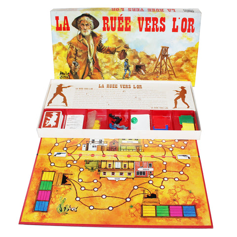 Jeu de société vintage La Ruée vers l'Or complet Miro (1975)