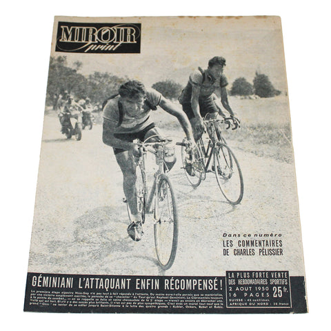 Magazine / revue Miroir Sprint n° spécial du 2/08/1950 Géminiani Tour de France