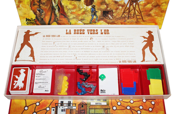 Jeu de société vintage La Ruée vers l'Or complet Miro (1975)