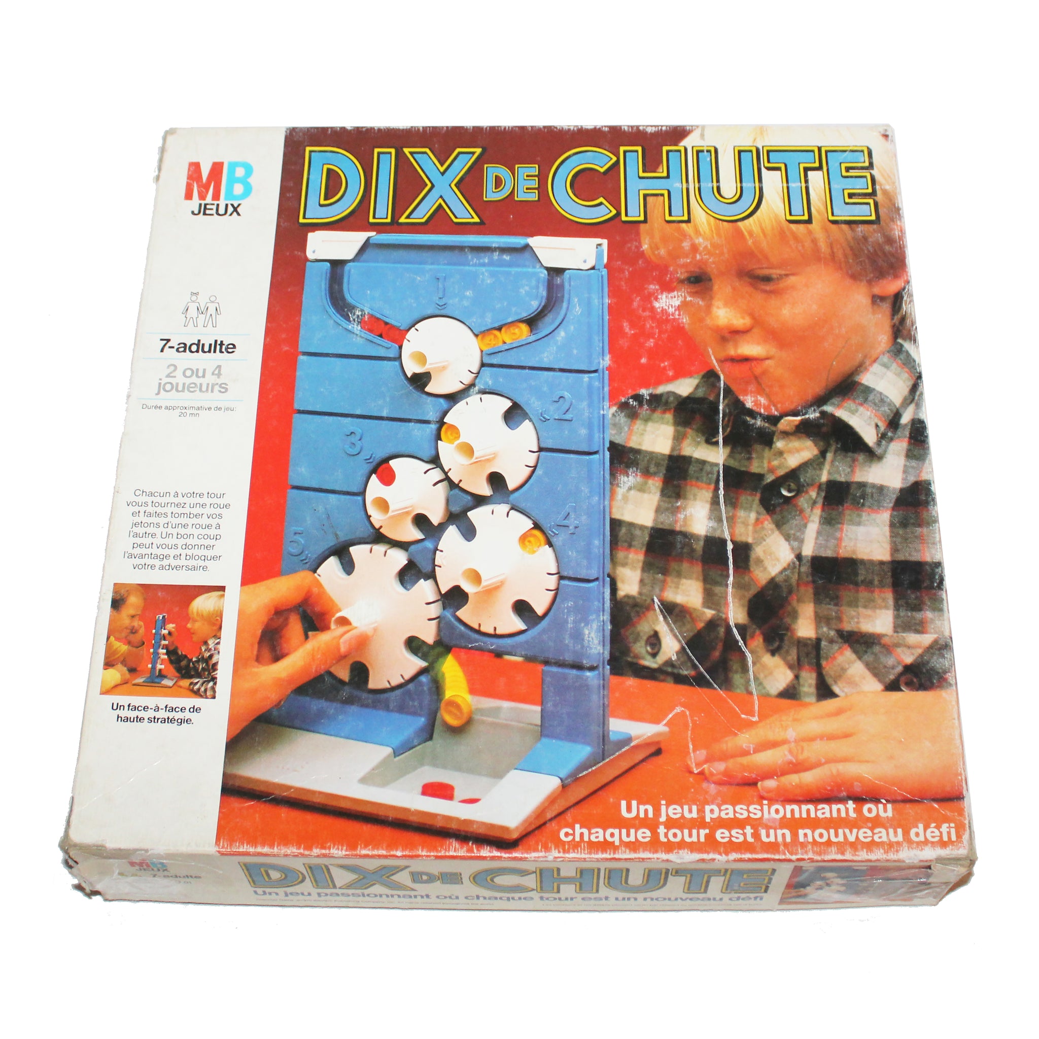 Jeu de société vintage Dix de Chute MB Jeux ( 1985 )