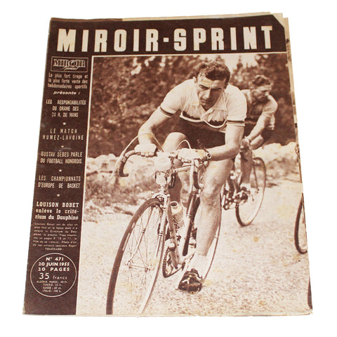 Magazine / revue Miroir Sprint n° 471 du 20/06/1955 Bobet Critérium du Dauphiné