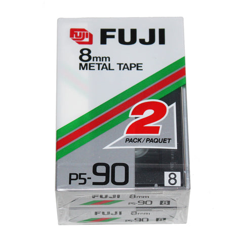 Electro vintage / Pack de 2 Cassettes Camescope Fuji P5-90 Minutes Metal Tape 8mm