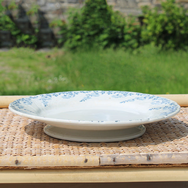 Ancienne assiette montée en faïence / K & G Lunéville modèle Trianon