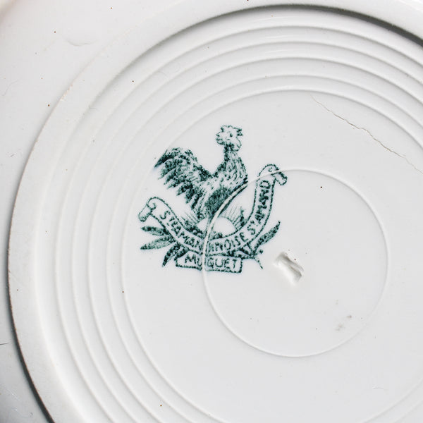 Ancienne assiette creuse en faïence de St Amand Amandinoise modèle Muguet