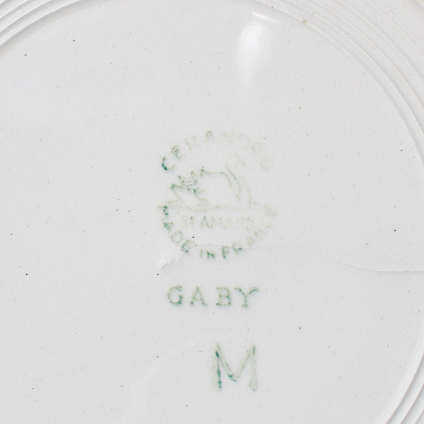 Ensemble de 6 assiettes creuses en faïence de St Amand / Céranord modèle Gaby