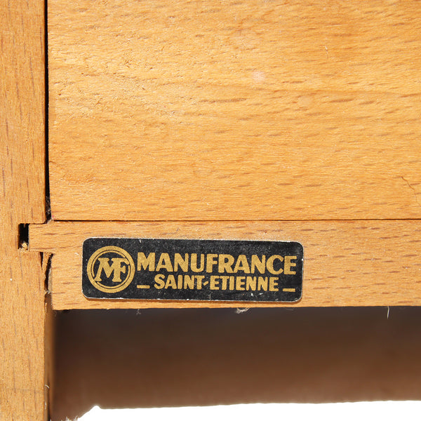 Petit meuble de métier Manufrance / layette d'horloger vintage en bois / modèle à 18 tiroirs