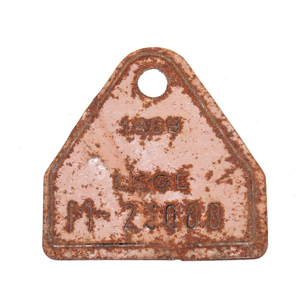 Plaque D'immatriculation Vélo Vintage – Belgique, Brabant 060014, 1985