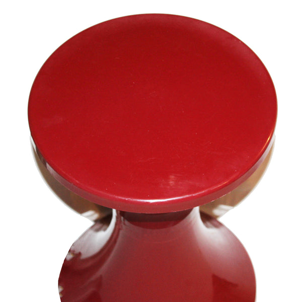 Tabouret vintage Tam Tam Stamp marron / bordeaux par Massonnet
