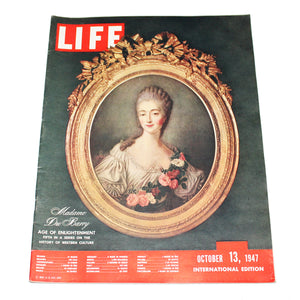 Magazine / revue Life du 13/10/1947 Madame Du Barry International Edition