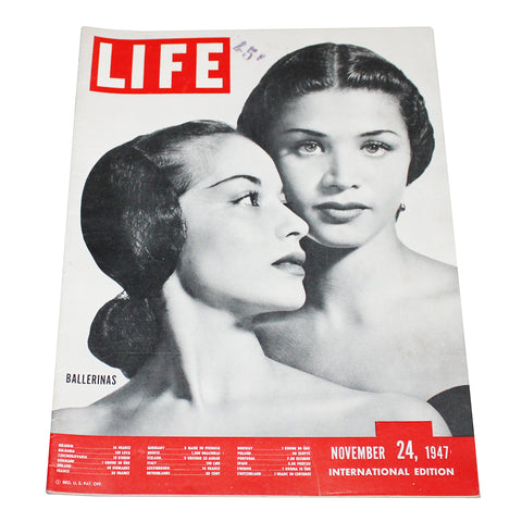 Magazine / revue Life du 24/11/1947 Balerinas International Edition