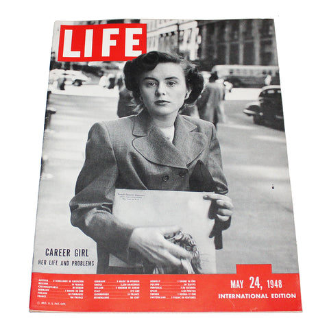Magazine / revue Life du 24/05/1948 Career Girl her life and problems International Edition