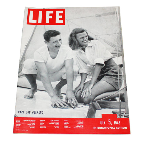 Magazine / revue Life du 5/07/1948 Cape Cod Weekend International Edition