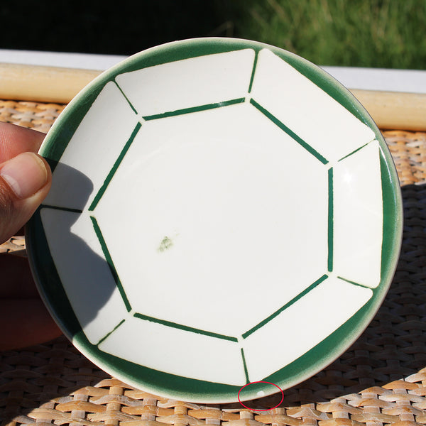 Ancienne tasse à café + soucoupe en faïence de Digoin Sarreguemines modèle Monique