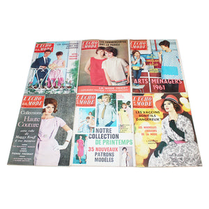 Ensemble / lot de 6 magazines / revues L'Écho de la Mode 7 8 9 10 11 12