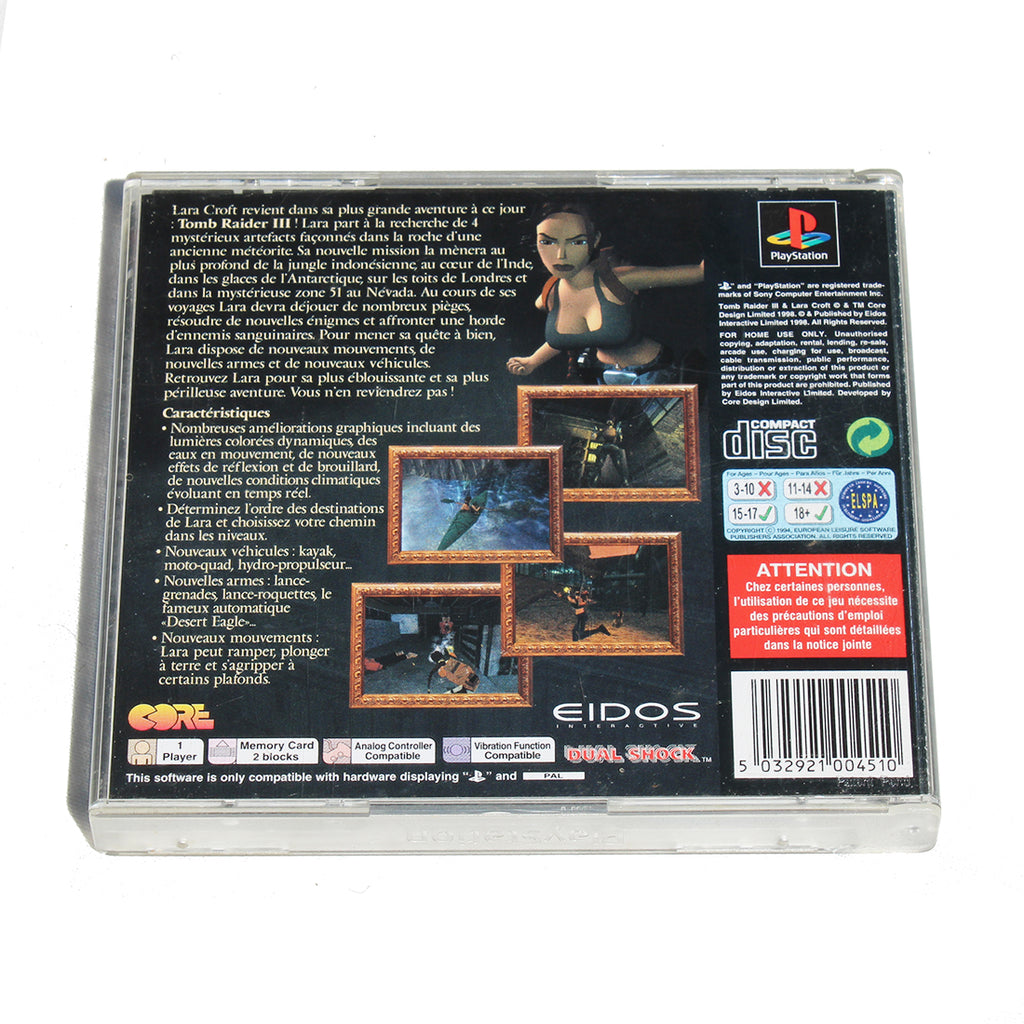 Tomb Raider 3 Ps1 Neuf Sous Blister Tomb Raider 3 Ps1 Neuf Sous Blister