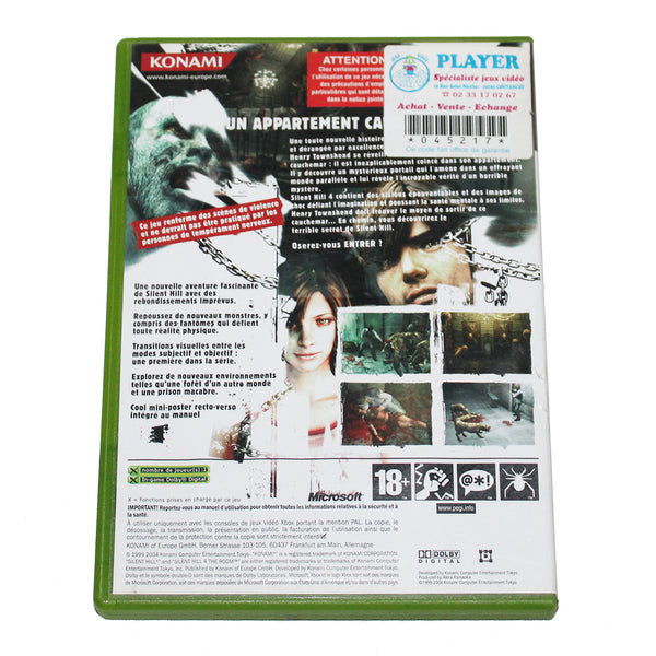 Jeu vidéo Xbox Silent Hill 4 the Room SANS NOTICE ( 2004 ) PAL Konami