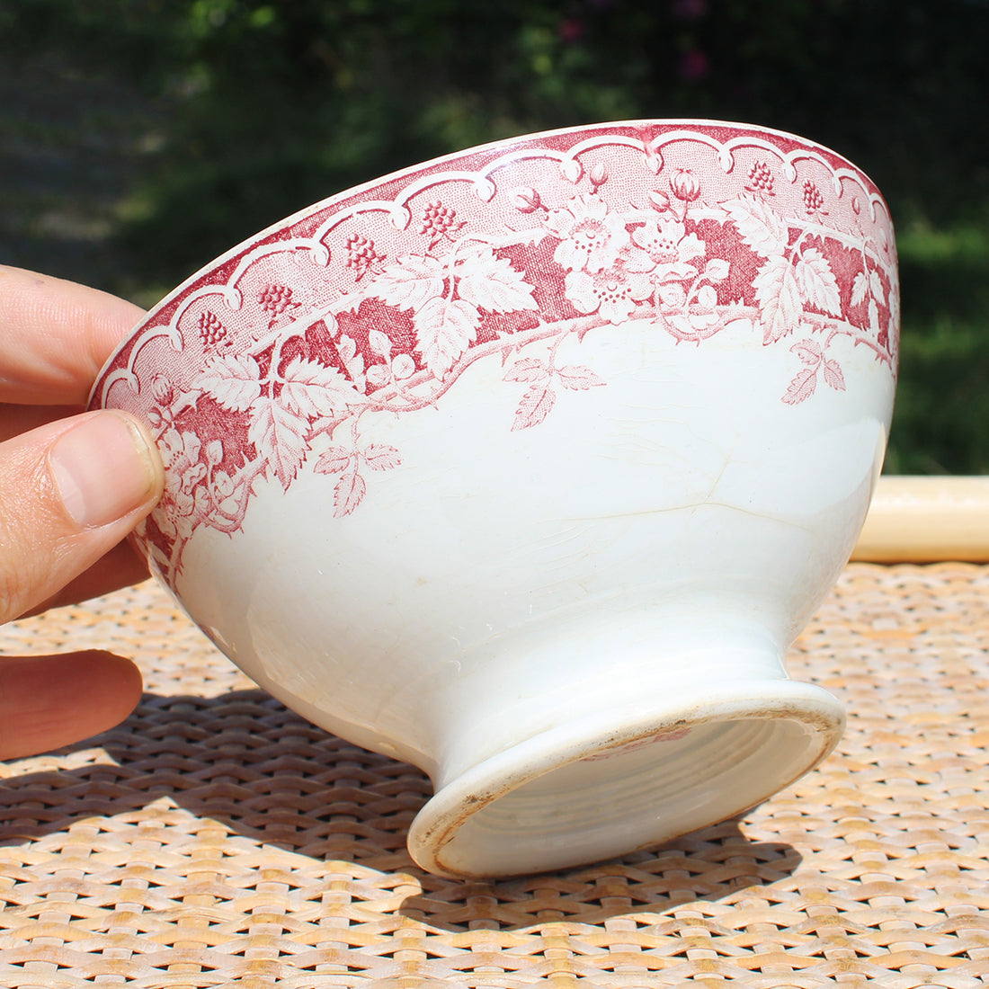 Ancien bol en faïence de St Amand & Hamage Nord modèle Mûrier