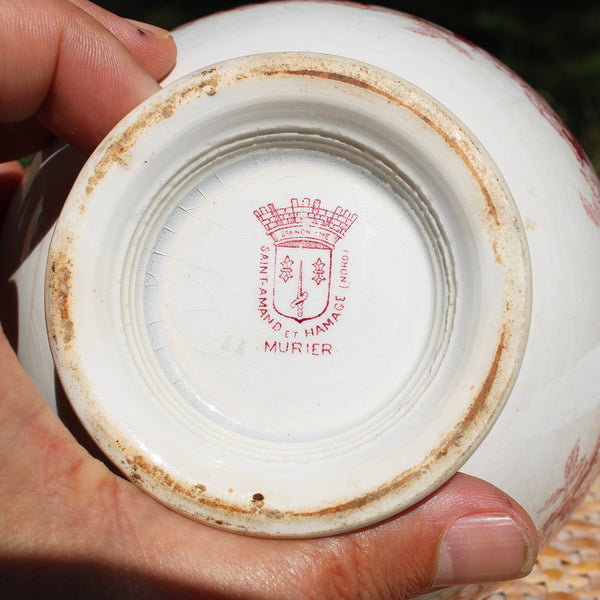Ancien bol en faïence de St Amand & Hamage Nord modèle Mûrier