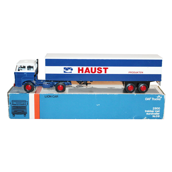 Véhicule miniature 1:50 camion Lion Car n° 59 / DAF Trucks / en boîte / no Dinky Toys Norev
