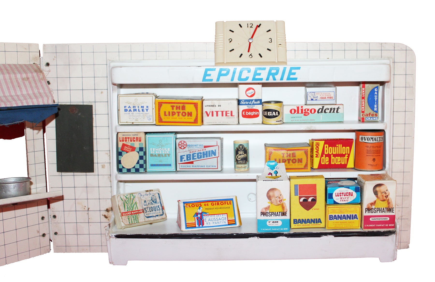ANCIEN GROS BOCAL à bonbons publicitaire d'épicerie  La Pie qui Chante  EUR 160,00 - PicClick FR