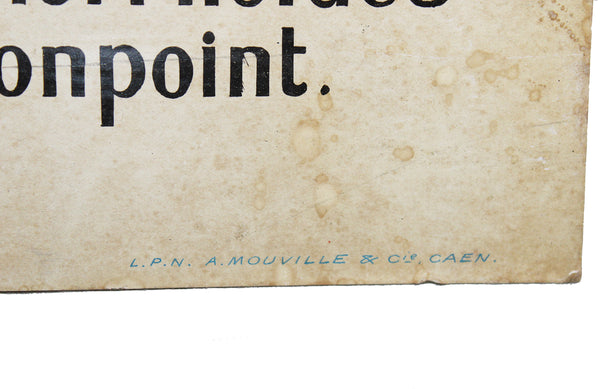 Ancien carton publicitaire de pharmacie Remède de la Soeur Dancourt