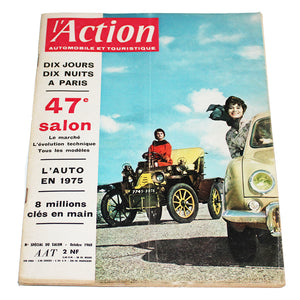 Magazine / revue AAT l'Action Automobile et Touristique 47e salon numéro 2 / octobre 1960