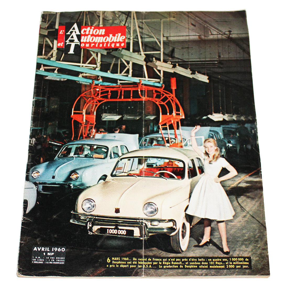 Magazine / revue AAT l'Action Automobile et Touristique / avril 1960