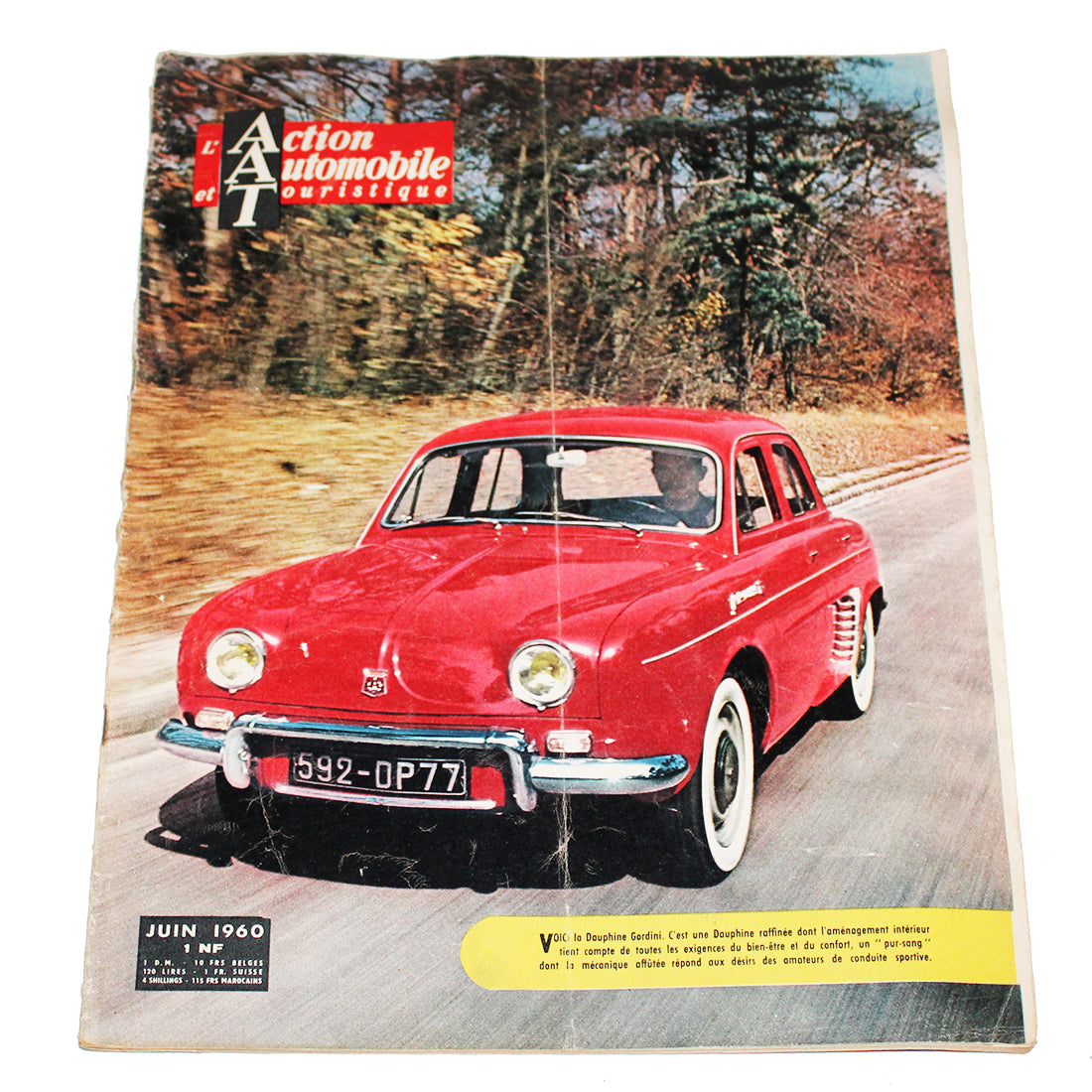 Magazine / revue AAT l'Action Automobile et Touristique / juin 1960